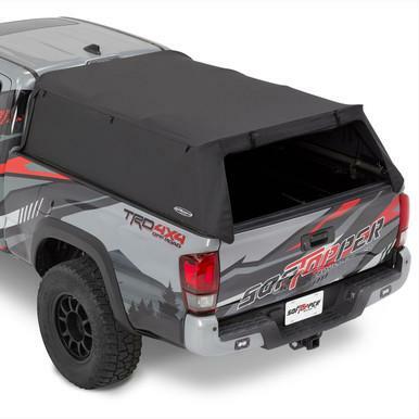 Softopper - Twill Canopy Only - '16-23 Tacoma; For 6 ft. bed (Premium Black Twill; Clear Front Window and Tinted Rear Window) - SC-TC74O-BTN