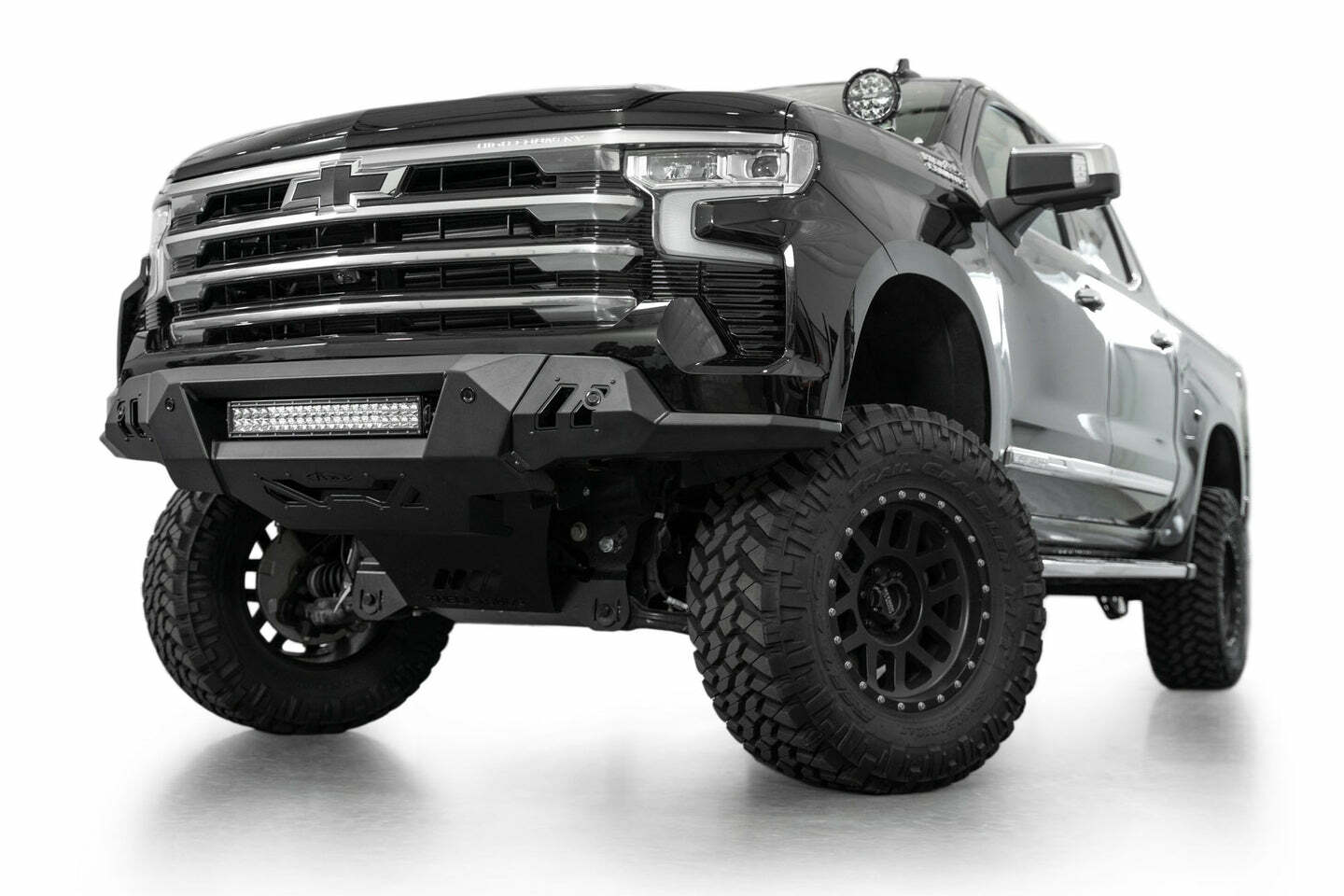 Addictive Desert Designs - Chevy Silverado 1500 Black Label Front Bumper - F140300010103