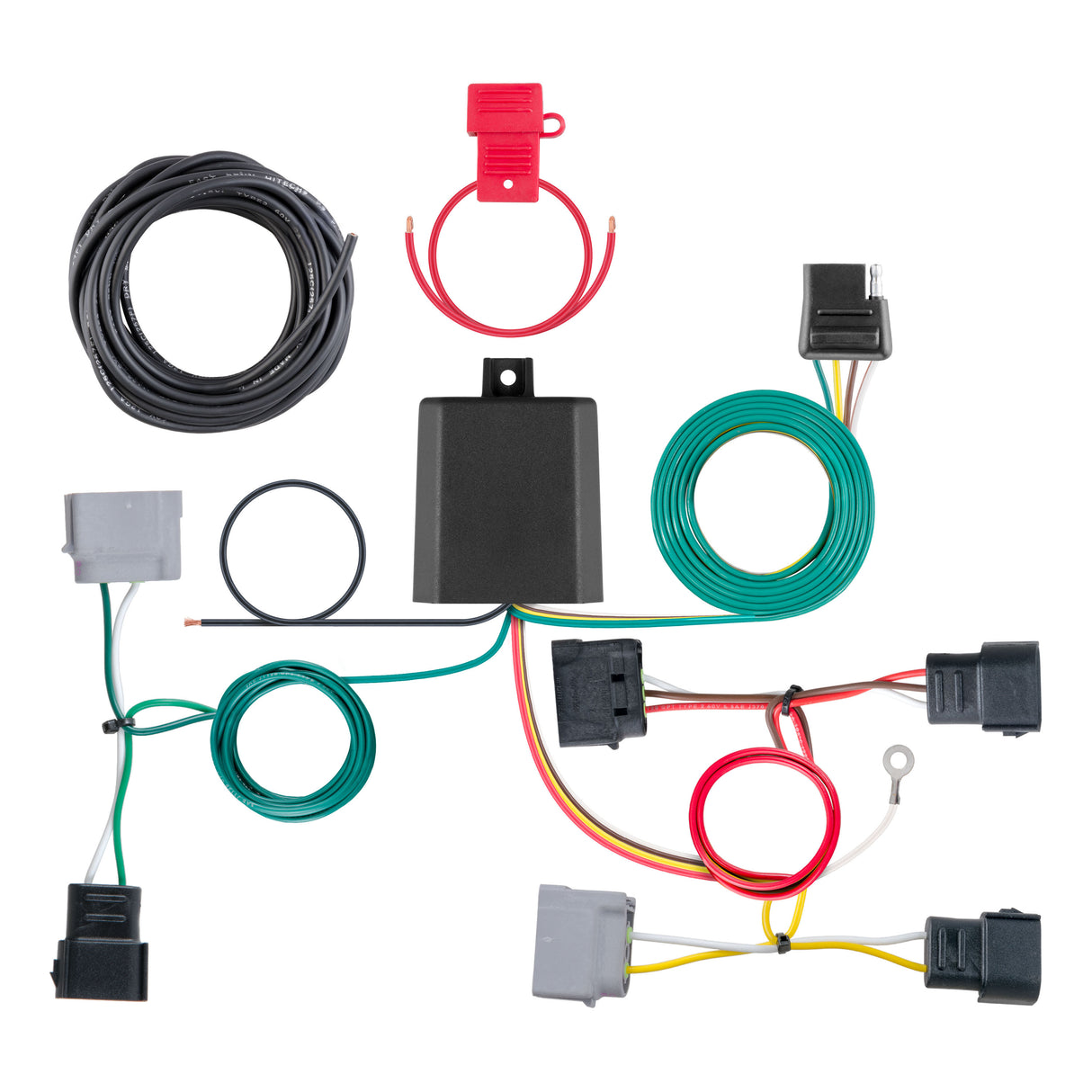 Curt - Custom Wiring Harness, 4-Way Flat Output, Select Ford Escape, Mazda Tribute - 56345