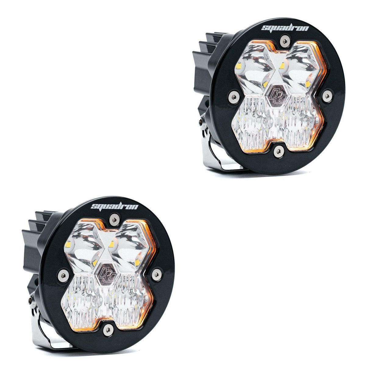 Baja Designs - 58-7803-2NH Squadron-R 2.0 Sport Black LED Auxiliary Light Pod Pair (No Harness)