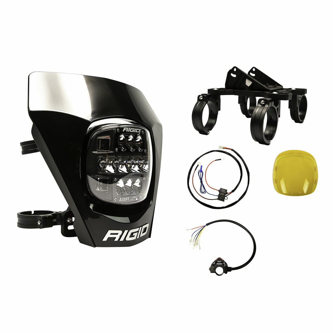 RIGID - Adapt XE Extreme Enduro LED Moto Kit, Black - 300416