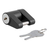 Curt - Coupler Lock (1/4" Pin, 3/4" Latch Span, Padlock, Black) - 23521