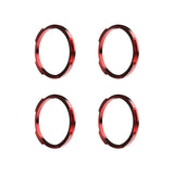 KC HiLiTES 30579 KC Bezel Ring KC FLEX ERA BAR Red 4PC