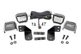 Rough Country - LED Light - RR Cage Mount - 2" Chrome Pair - Wide Angle - Polaris Ranger 1000 Ranger XP 900 1000 - 93144