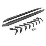 Go Rhino 69423580ST - RB10 Slim Line Running Boards With Mounting Brackets - Protective Bedliner Coating