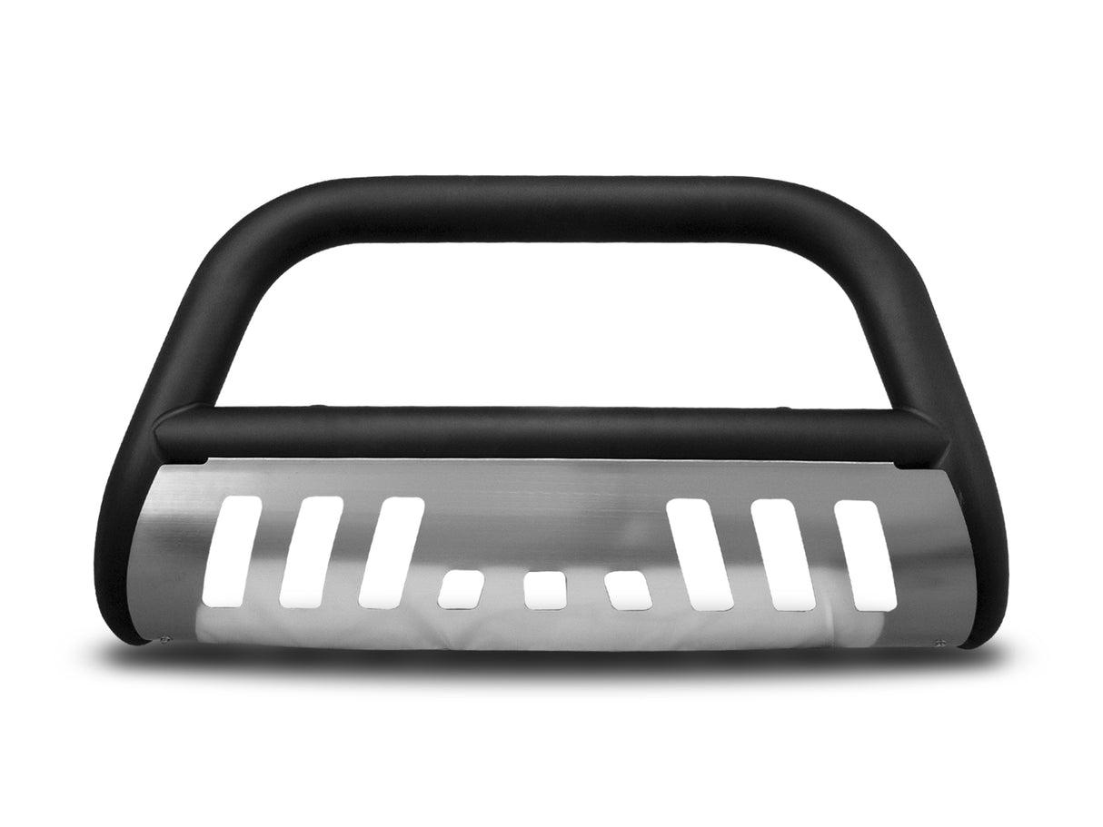 Armordillo 2005-2019 Nissan Frontier Classic Bull Bar - Matte Black W/Aluminum Skid Plate