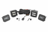Rough Country - LED Light Kit - Cowl Mount - 2" Black Pair - Jeep Gladiator JT (20-23) Wrangler JL (18-23) - 70062