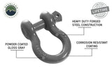 Overland Vehicle Systems - Recovery Shackle 3/4 Inch 4.75 Ton - Gray Universal - 19019903