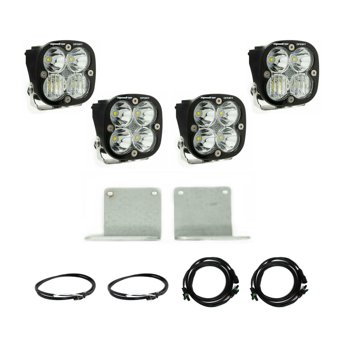 Baja Designs - 44-7847 Ford Raptor Squadron Sport “Sportsmen” Dual Fog Pocket Light Kit