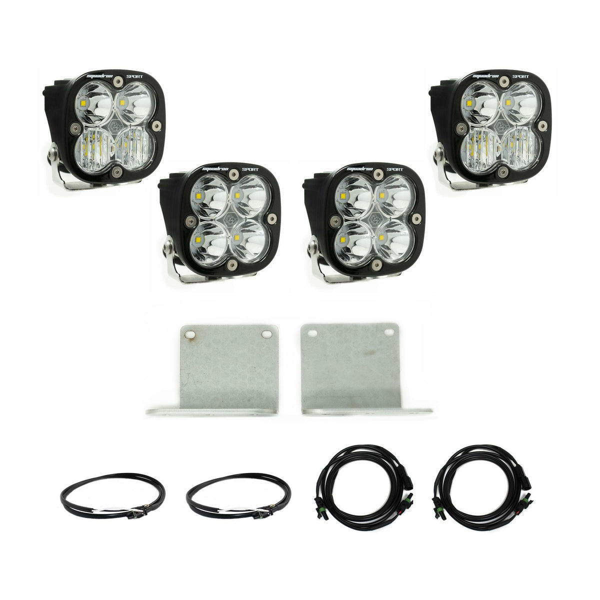 Baja Designs - 44-7847 Ford Raptor Squadron Sport “Sportsmen” Dual Fog Pocket Light Kit