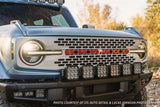 Diode Dynamics - Bronco SS5 6-Pod CrossLink Grille Lightbar Kit  Sport White Combo - DD7235