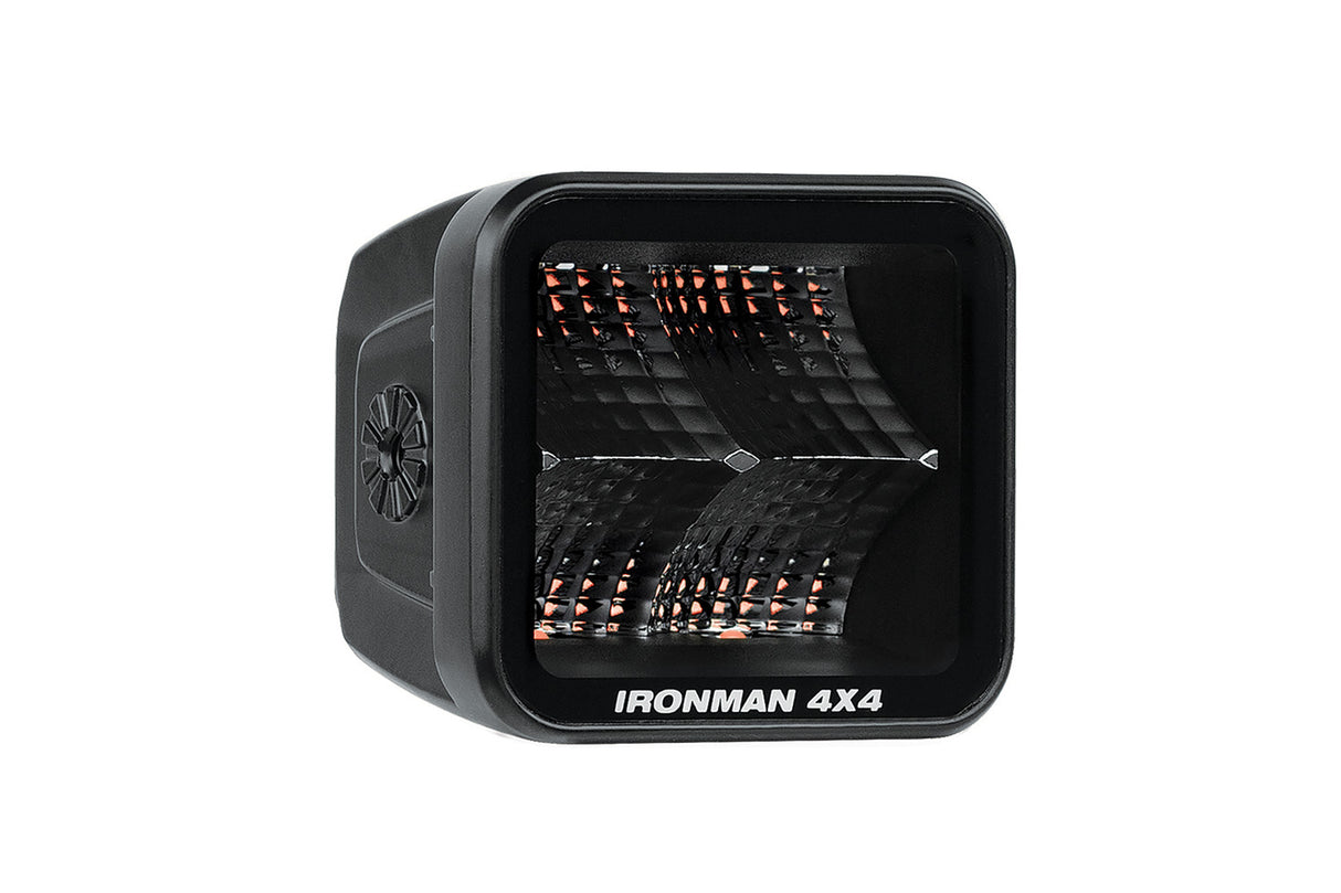 Ironman 4x4 - 2.8" 20W LED Cube Light, Flood Beam - Red - ILED20BFR