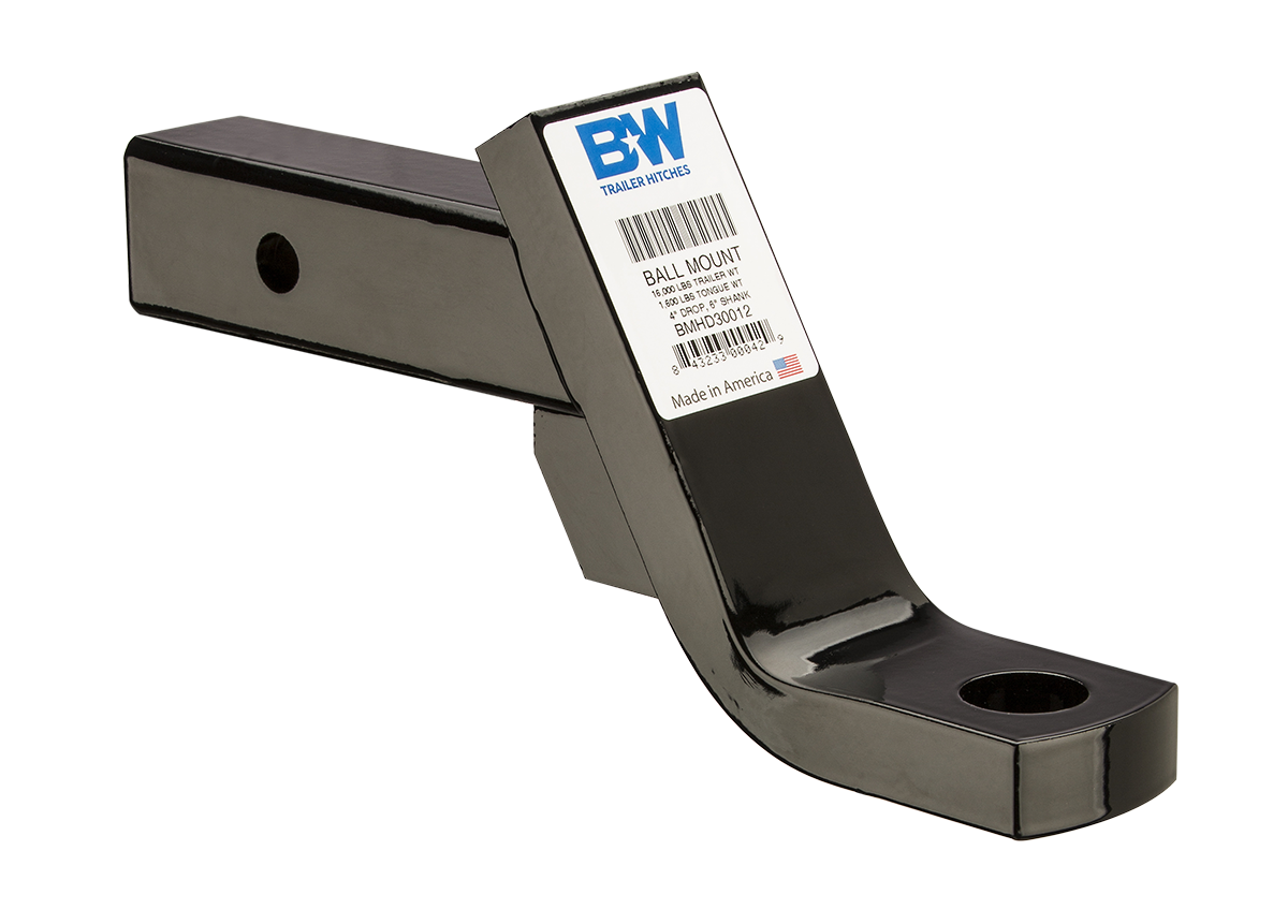 B&W Trailer Hitches - BMHD30012 Ball Mount 16K 4" Drop