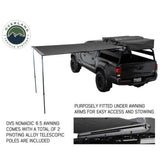Overland Vehicle Systems - Nomadic Awning 2.0 - 6.5' with Black Cover - 18049909