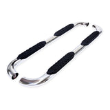 TrailFx - 4" Oval Bent Step Bar For Ram 1500-3500 Crew- Stainless (A1007S)