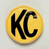 KC Hilites - 6" Vinyl Cover - KC #5101 (Yellow with Black KC Logo) - 5101