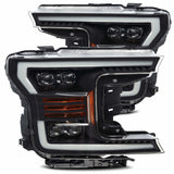 AlphaRex 880182 LED Projector Headlights Plank Style Design Matte Black