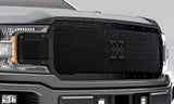 T-Rex Grilles - 1 Pc Small Mesh Mild Steel Stealth X-Metal Grille Replacement - 6715711-BR