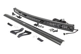 Rough Country - LED Light Kit - Windshield Mount - 50" BLK Dual Row - White DRL - Jeep Cherokee XJ (84-01) - 70074