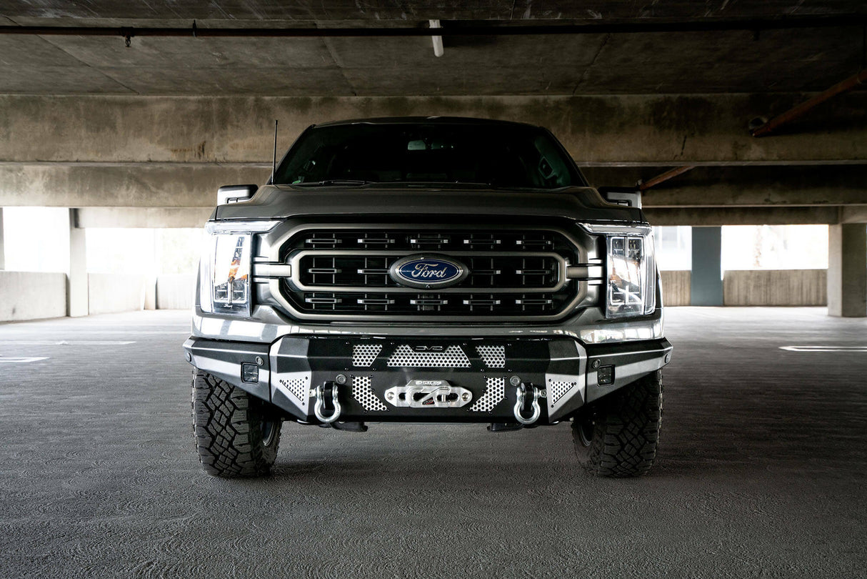 DV8 Offroad - Ford F-150 Mto Series Winch Front Bumper  - FBFF1-10