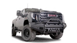 Fab Fours - 2024-2026 GMC HD Black Steel Elite Sensor Front Bumper w/ Pre-Runner Guard - GM24-Q6262-1