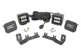 Rough Country - LED Ditch Light Kit - 2in Black Pair - Spot - Chevy GMC 1500 (14-18) - 71052