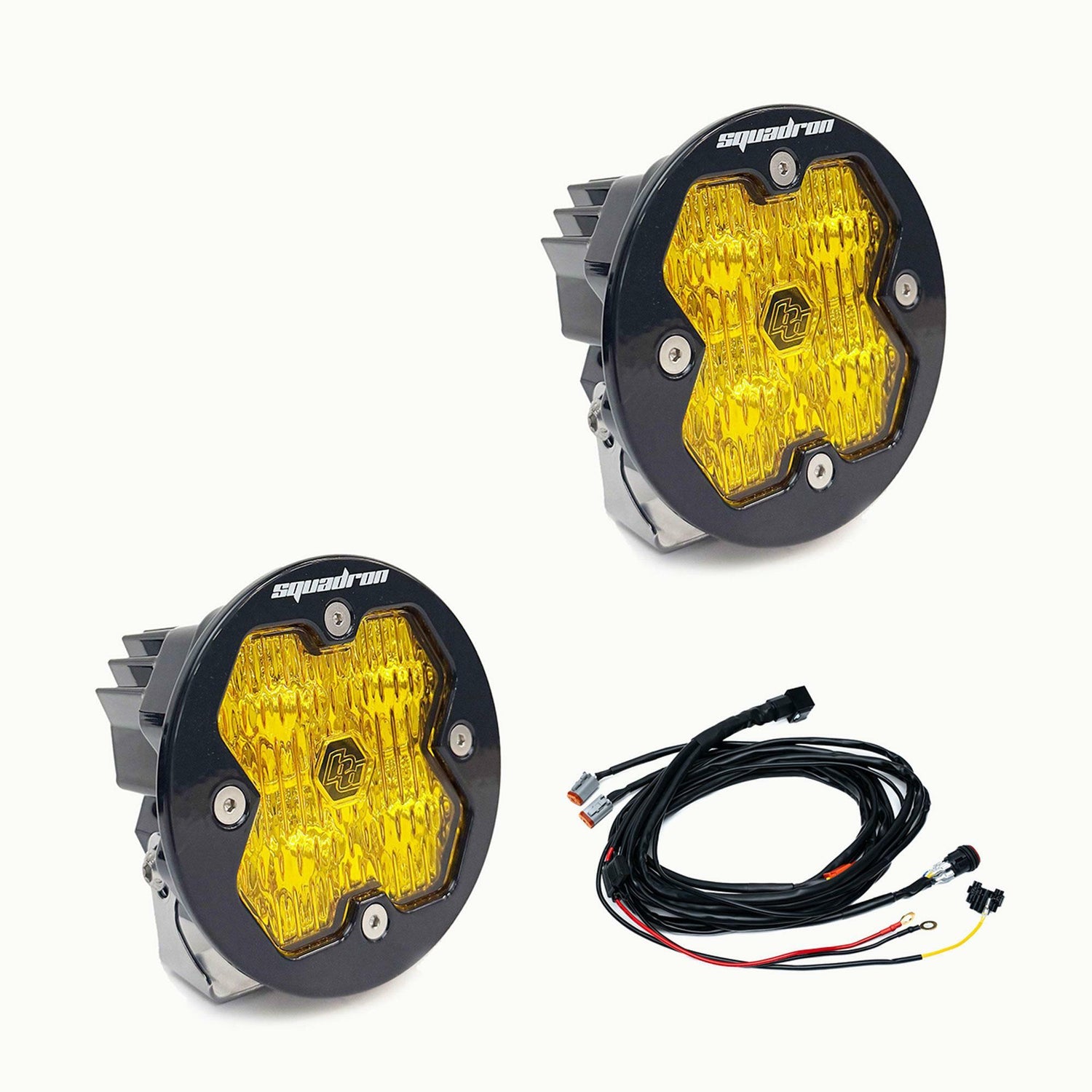 Baja Designs - 58-7815-2 Squadron-R 2.0 Sport Black LED Auxiliary Light Pod Pair (with Harness)