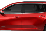 Husky Liners 2884066 Low Profile Ventvisor Deflector; Smoke with Chrome Trim; Outside Mount; 4 pc.