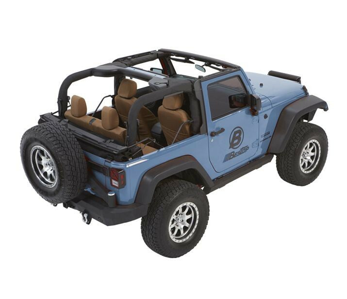 Bestop - 54422-17 - JEEP(R) Trektop(R) Glide(TM) Slantback Soft Top