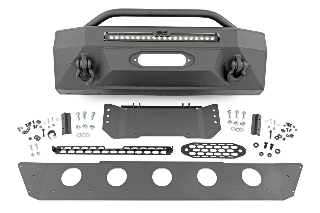 Rough Country - Front Bumper - Hybrid - 20" Blk LED - Toyota 4Runner 2WD 4WD (14-23) - 10744