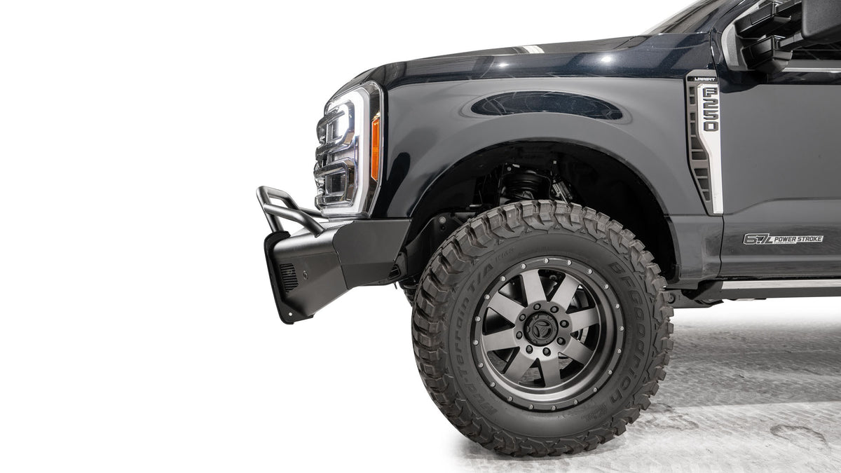 Fab Fours - 2023-2026 Ford Super Duty F250-F550 Elite Front Bumper w/ Pre-Runner Guard - FS23-Q5962-1