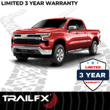 TrailFx - 5" Oval Bent Step Bar For Ram 1500 Extended- Black (A7085B)