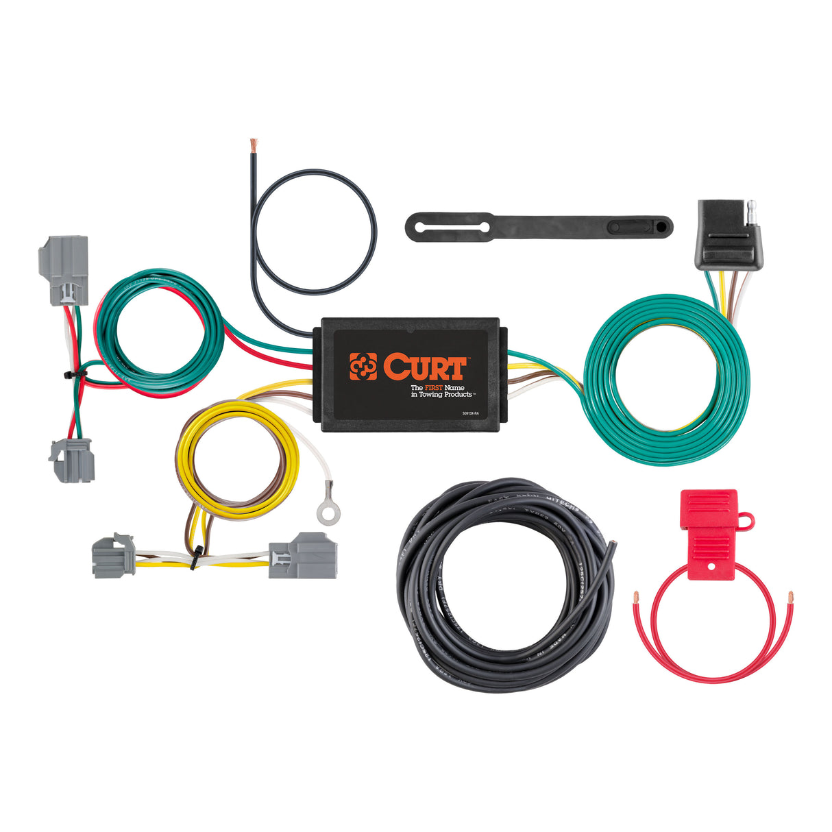 Curt - Custom Wiring Harness, 4-Way Flat Output, Select Ford Focus Sedan - 56138