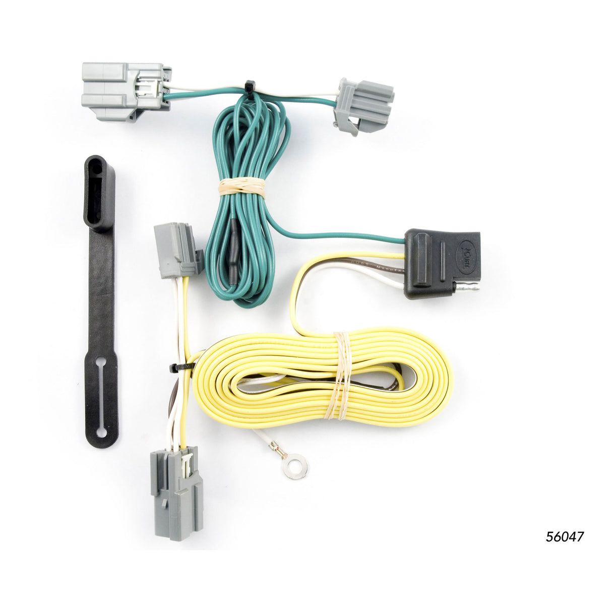 Curt - Custom Wiring, 4-Way Flat Output, Select Buick Lucerne, Ford Fiesta Sedan - 56047