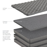 Go Rhino XG252010FK - Xventure Gear Hard Case Replacement Foam Set - Large 25" - Textured Black