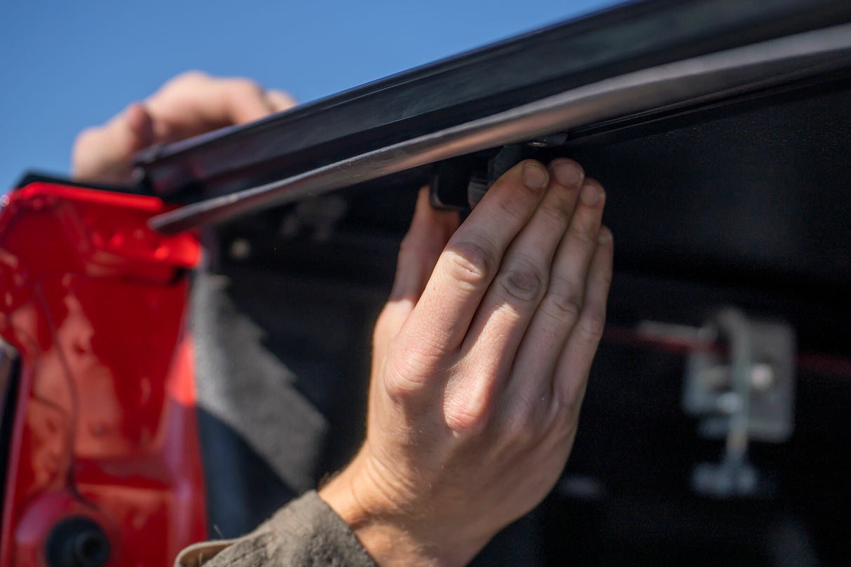 Rough Country - Hard Tri-Fold Flip Up Bed Cover - 6'7" Bed - Chevy GMC 1500 (19-23) - 49120650