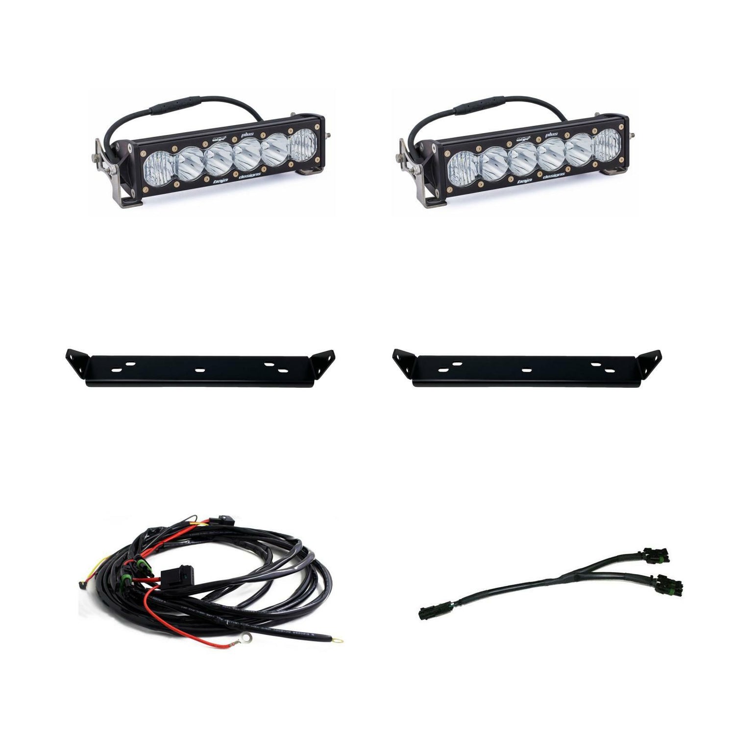 Baja Designs - 448063 - OnX6+ 10 Inch Dual Behind Grille Light Bar Kit