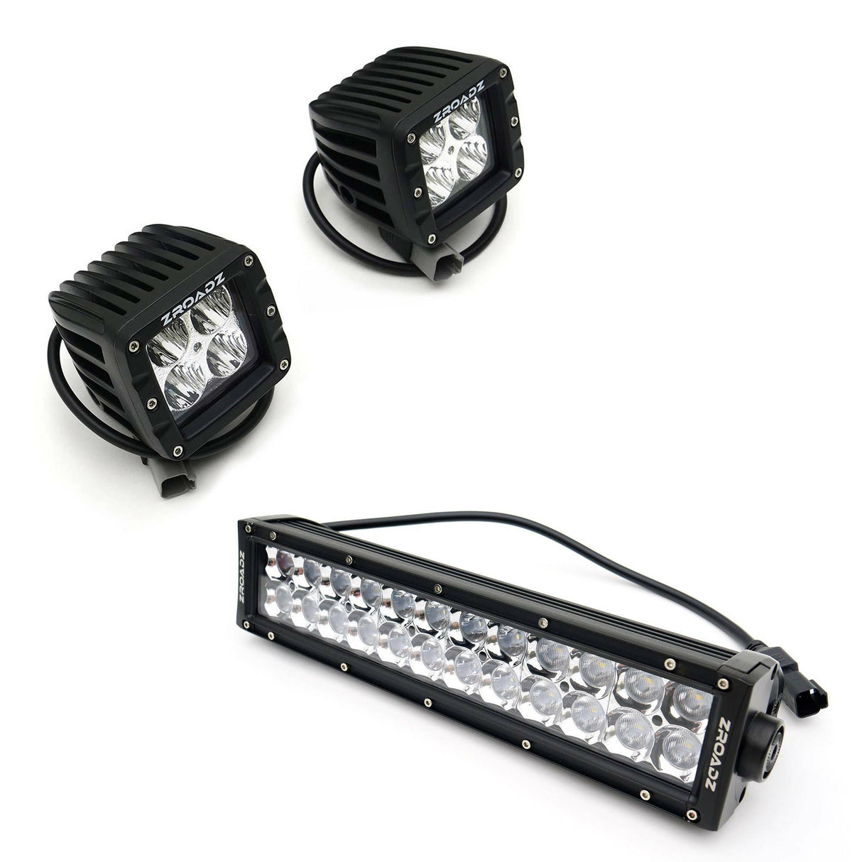 T-Rex Grilles - 1 Pc Small Mesh Mild Steel Torch Grille Insert - Includes Universal Wiring Harness - 6315721