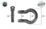 Overland Vehicle Systems - Buy Recovery Shackle D Ring 3/4 Inch 4.75 Ton Grey - 19010206