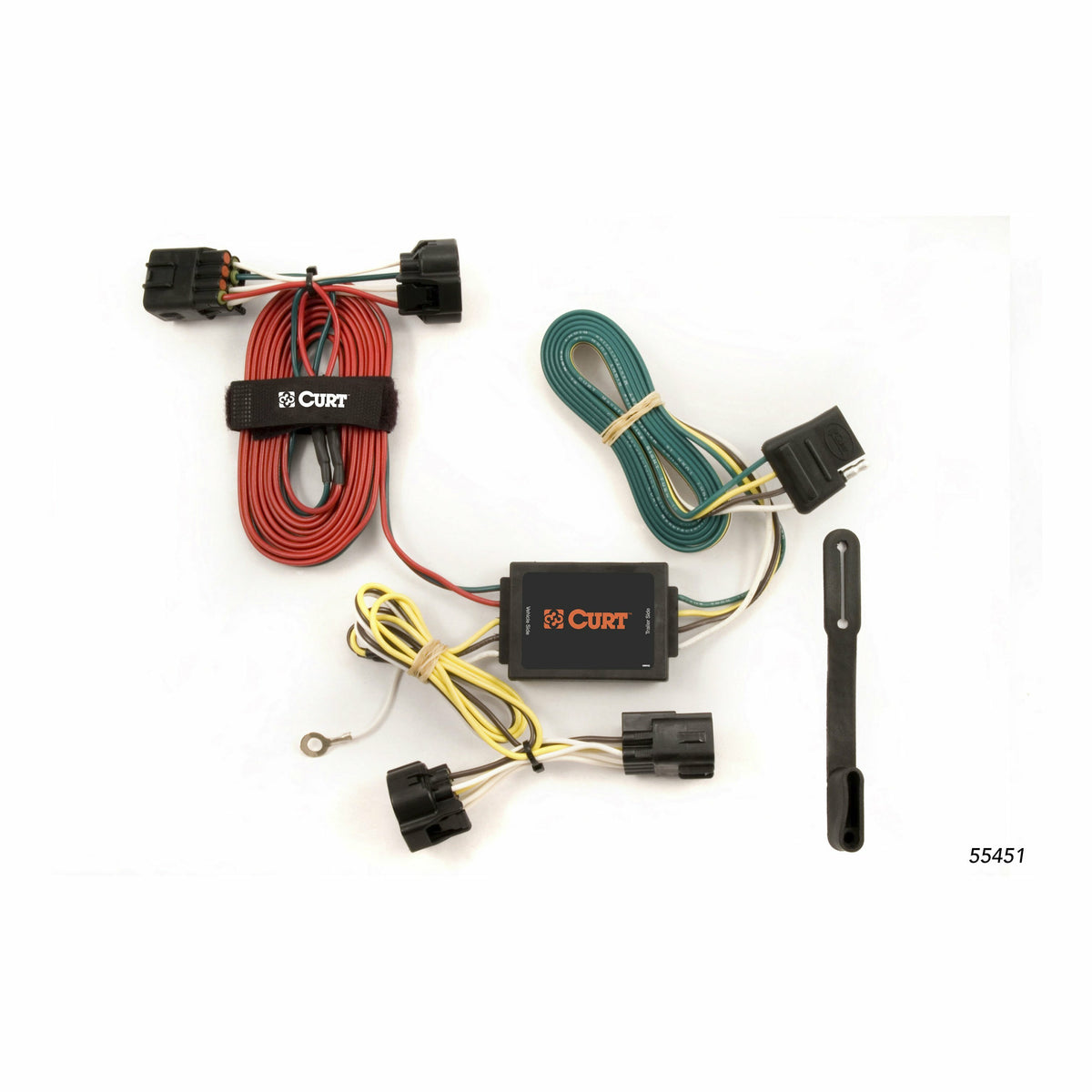 Curt - Custom Wiring Harness, 4-Way Flat Output, Select Jeep Grand Cherokee - 55451