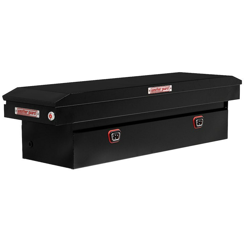 Weather Guard - Model 126-5-04 Saddle Box, Steel, Full Standard, Gloss Black, 11.0 cu ft - 126-5-04