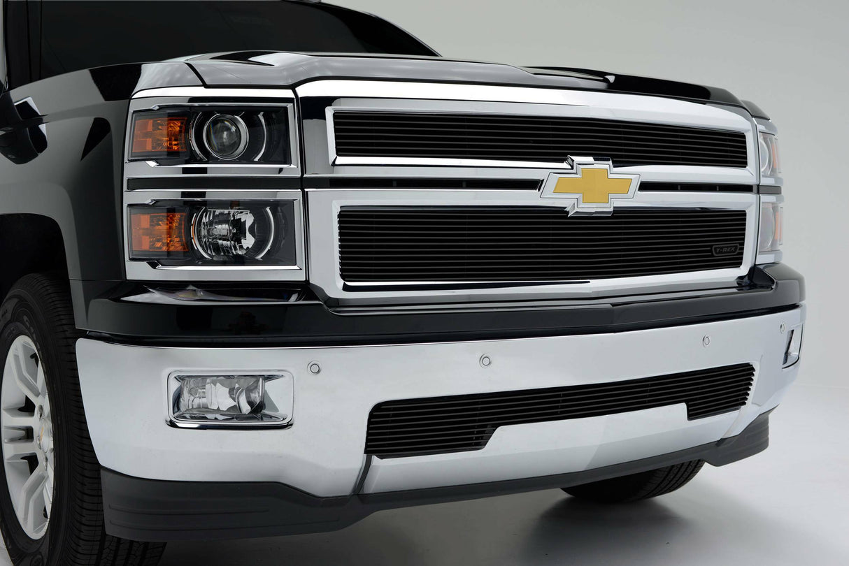 T-Rex Grilles - 2 Pc Horizontal Aluminum Billet Grille Overlay - 21117B