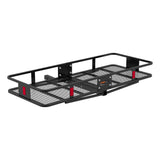 Curt - 60" x 24" Black Steel Basket Cargo Carrier (Fixed 2" Shank, 500 lbs.) - 18152