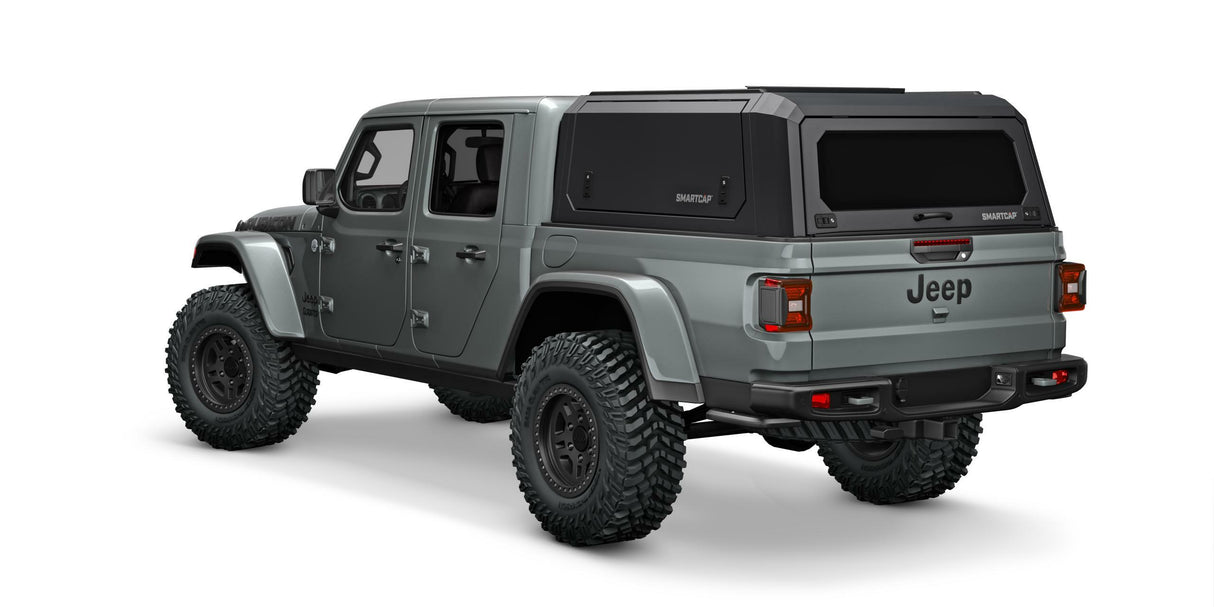 RSI SmartCap - Gladiator Truck Bed Cap SmartCapEVOa Adventure Matte Black 20-Up Jeep Gladiator 5 Foot Short Bed SmartCap - EA0601-MB