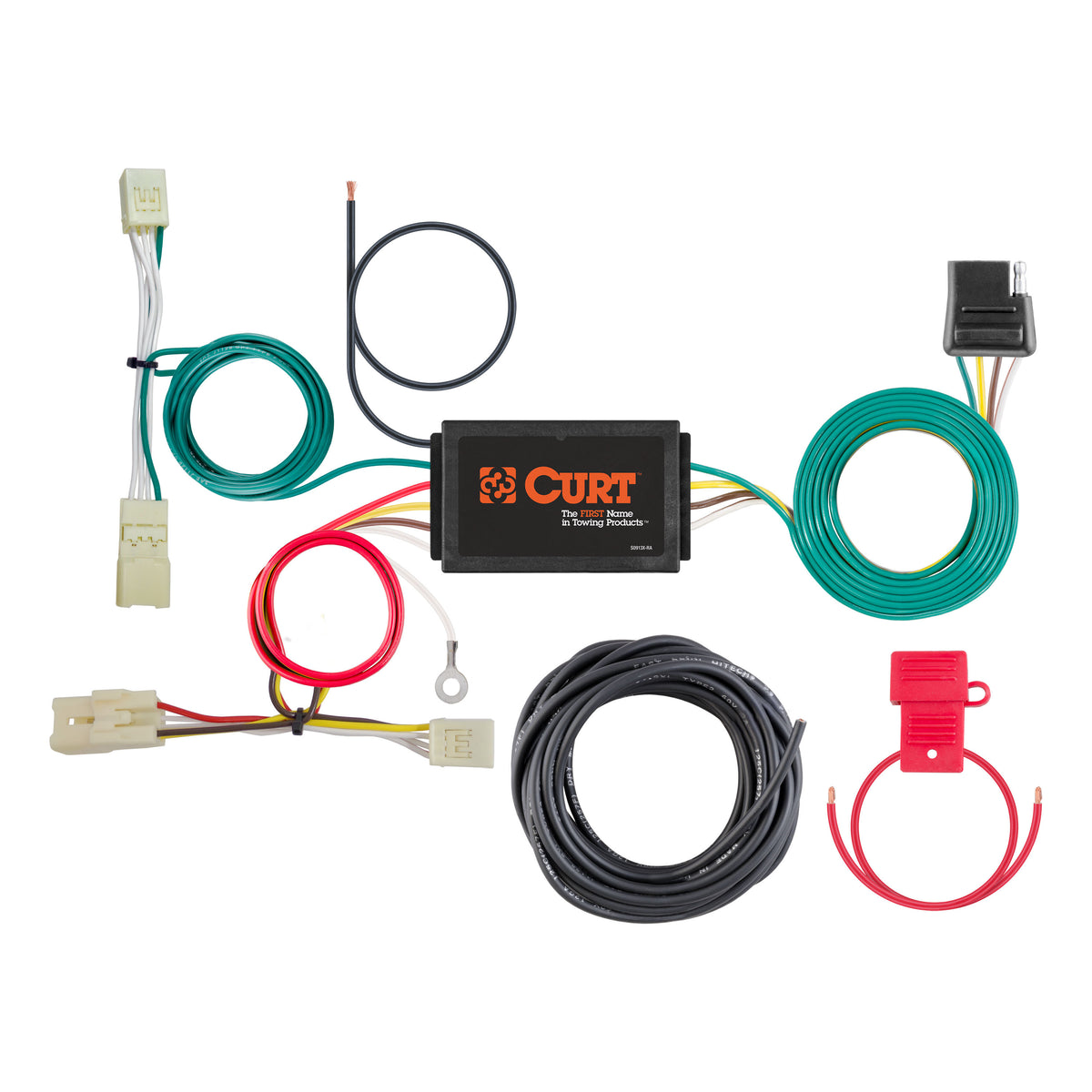 Curt - Custom Wiring Harness, 4-Way Flat Output, Select Kia Forte, Koup - 56410