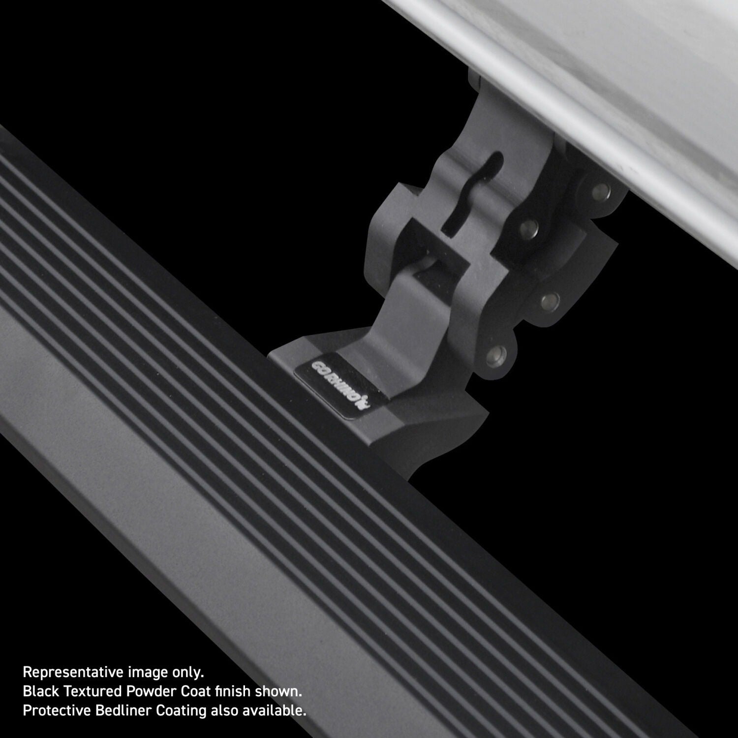 Go Rhino 20492652T - E1 Electric Running Boards With Mounting Brackets - Protective Bedliner Coating