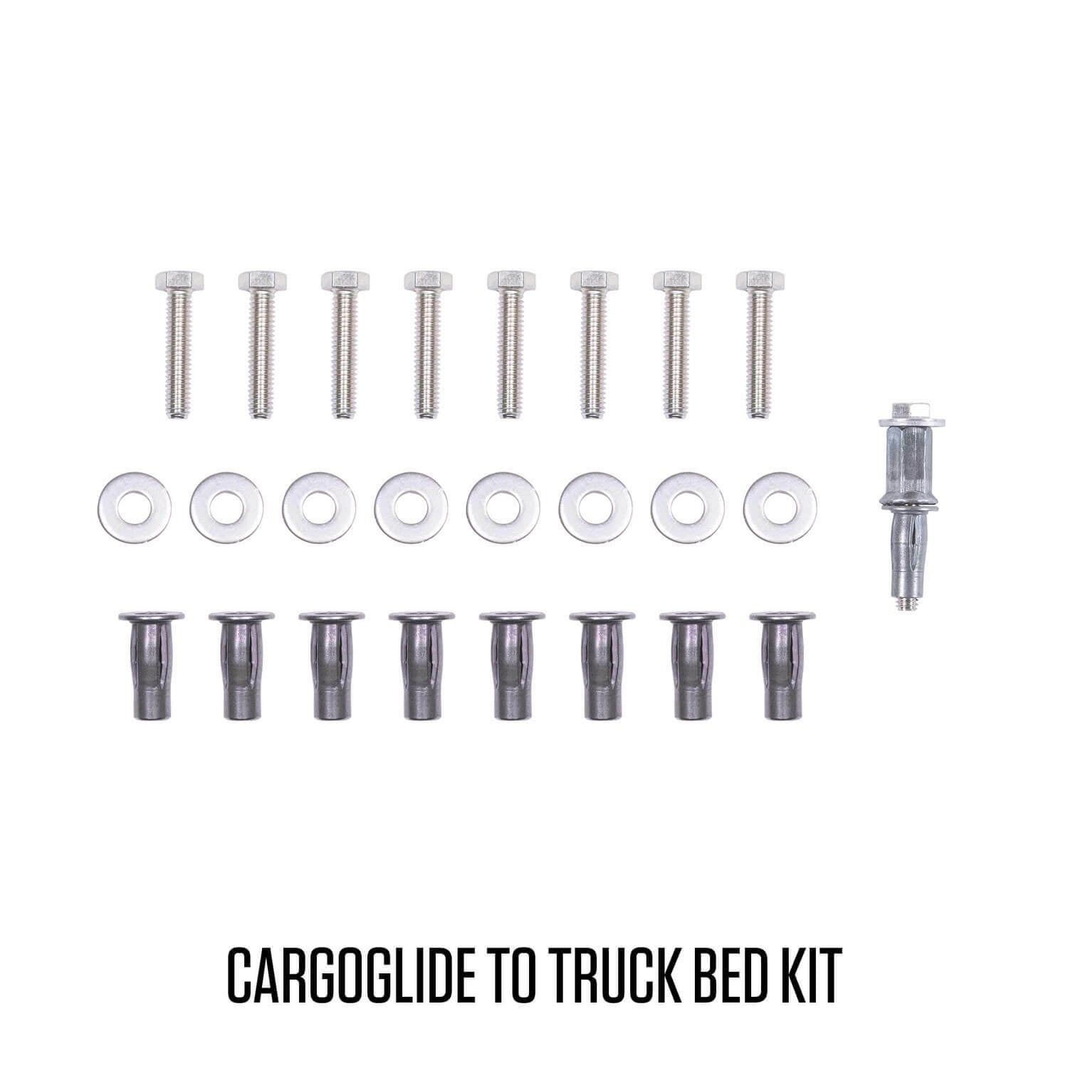 Decked - Cargoglide System - CargoGlide slide universal truck bed installation kit - all truck bed sizes - CGIK-1