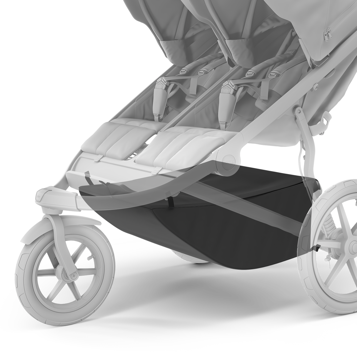 Thule - Urban Glide Double Stroller Extended Cargo Basket - Black - 20110779