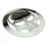 T-Rex Grilles - T-Rex Grilles L1009 Skull Logo, Polished, Stainless Steel, 1 Pc, Bolt-On - L1009