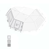 Overland Vehicle Systems - Nomadic Awning 270 for Driver Side Wall 1 270 Awning Wall 1 - 18099910